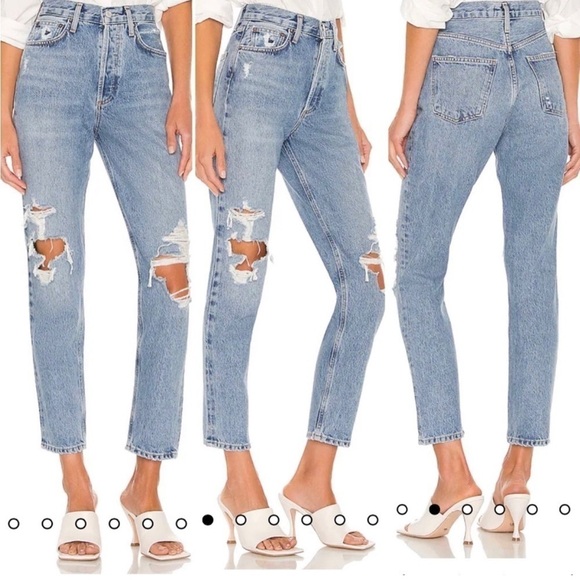 Agolde Fen High Rise Relaxed Taper Jeans in Wander 23 - Picture 6 of 14